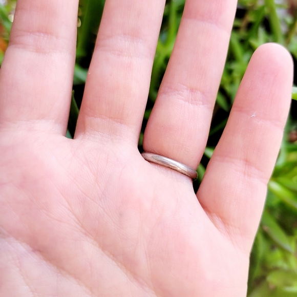 Vintage 925 Sterling Silver Genuine Turquoise Coral Native Ring, sz 4.75 - Picture 6 of 7